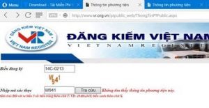 Cách tra cứu thông tin phương tiện xe ô tô