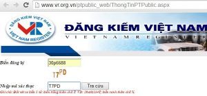 Cách tra cứu thông tin xe ô tô