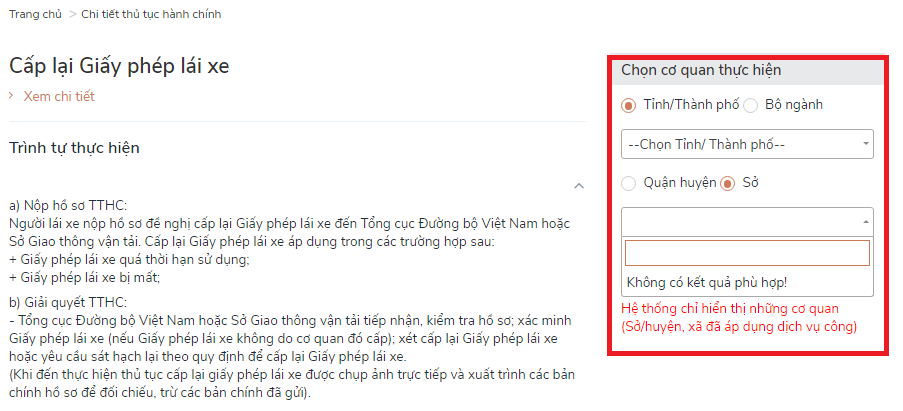 xin cấp lại bằng lái xe máy bị mất online
