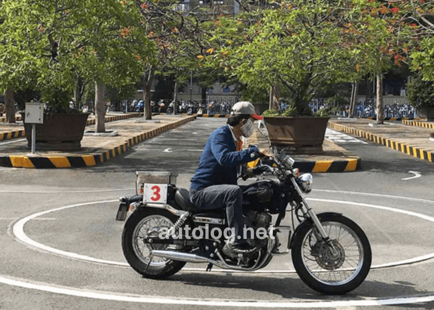 thi bằng lái xe a2 thực hành