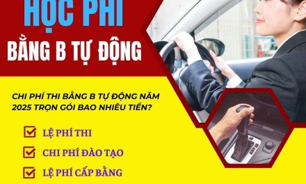 Chi Phí Học Bằng Lái Xe B1 Năm 2026