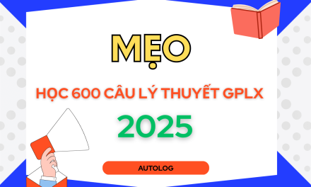 Bảng Mẹo Thi 600 Câu Hỏi Lý Thuyết Lái Xe Ô Tô