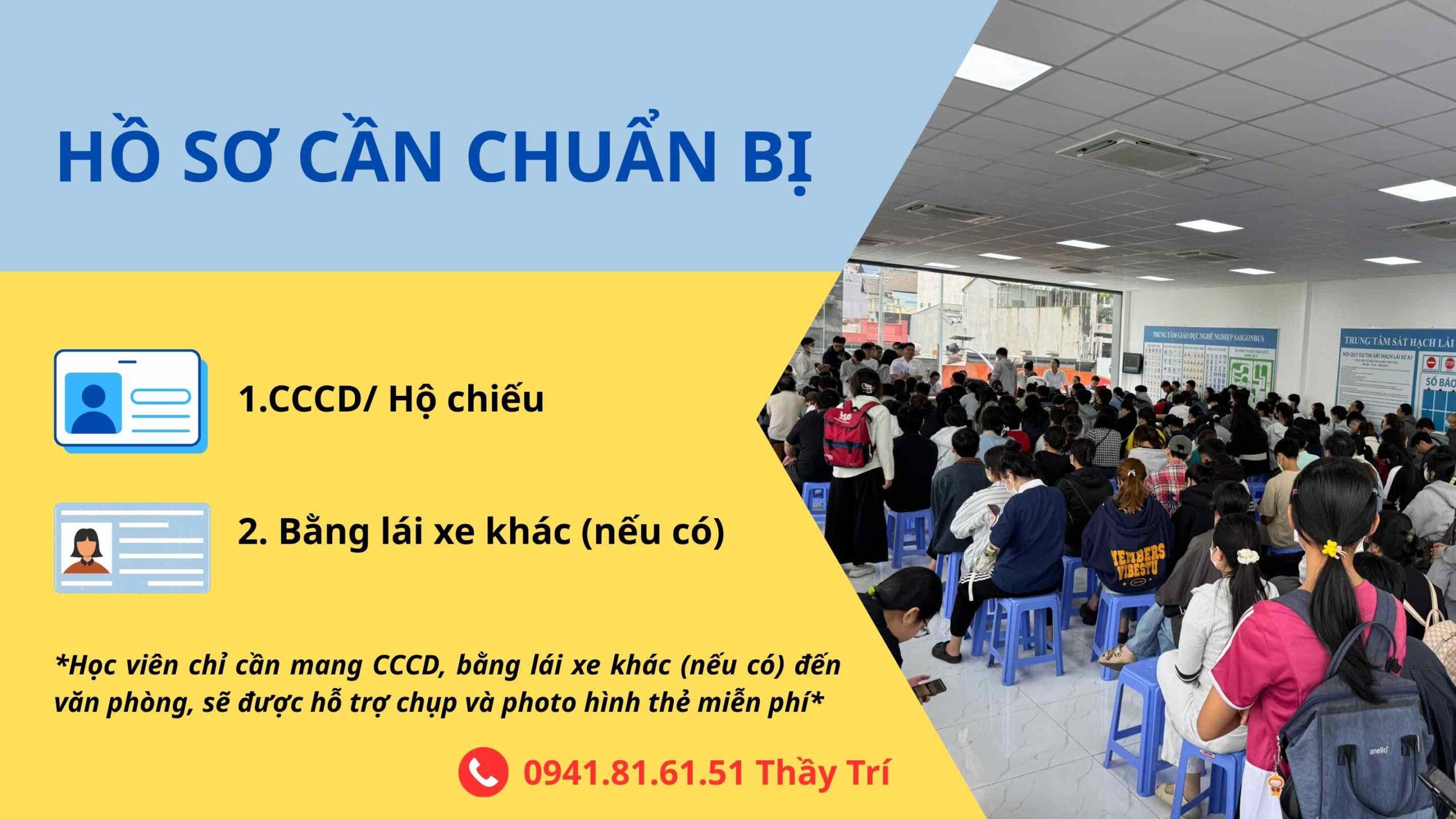 hồ sơ đăng ký thi bằng xe máy 
